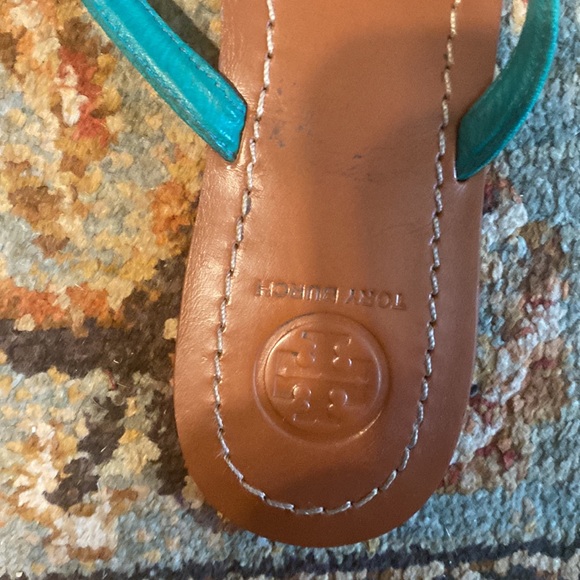 Tory Burch leather/suede flip flops 7.5 - Picture 5 of 7